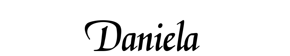 Daniela cкачати шрифт безкоштовно