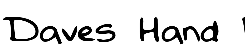 Daves Hand Regular Font Download Free