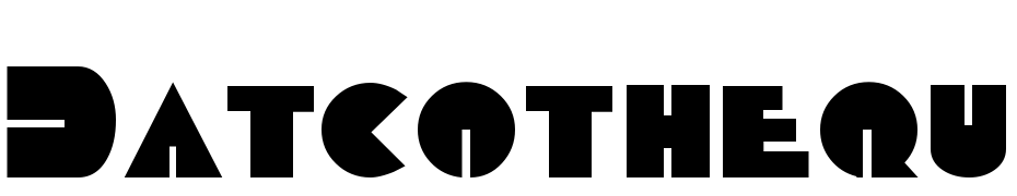 Datcotheque Regular Font Download Free