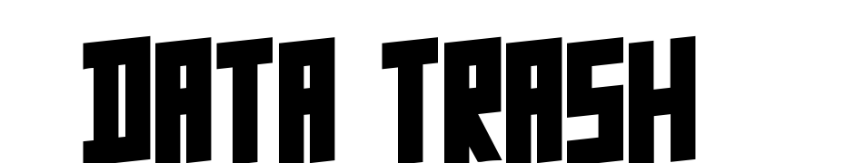 Data Trash #2 Font Download Free
