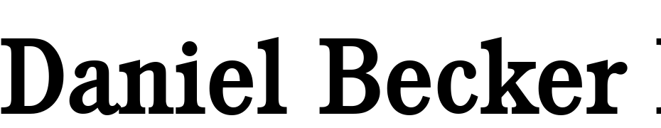 Daniel Becker Medium Font Download Free