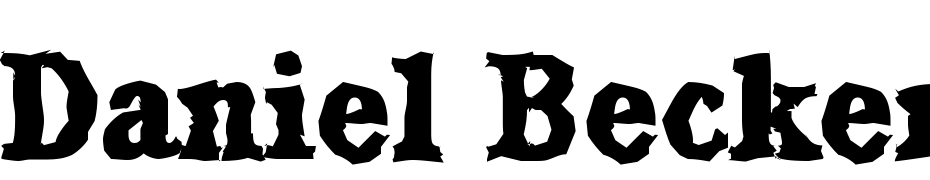 Daniel Becker Random Extra Bold Regular Font Download Free