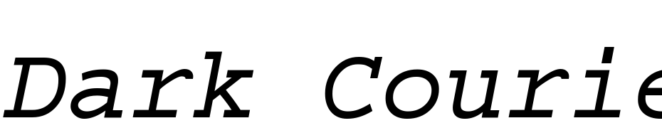 Dark Courier Italic Font Download Free