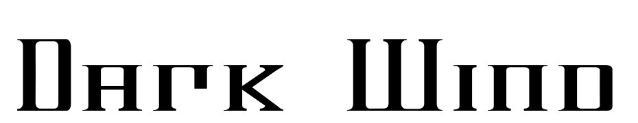 Dark Wind Font Download Free