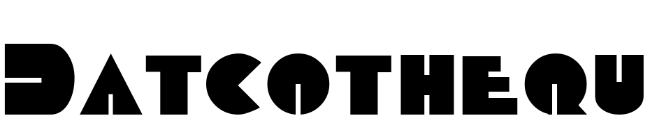 Datcotheque Font Download Free