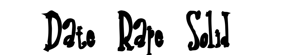 Date Rape Solid Scarica Caratteri Gratis