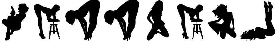 Darrians Sexy Silhouettes 4 Font Download Free