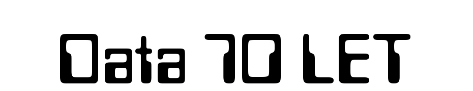 Data Seventy LET Plain:1.0 Font Download Free