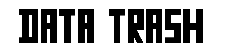 Data Trash Font Download Free