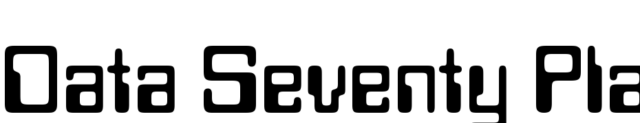 Data Seventy Plain Font Download Free