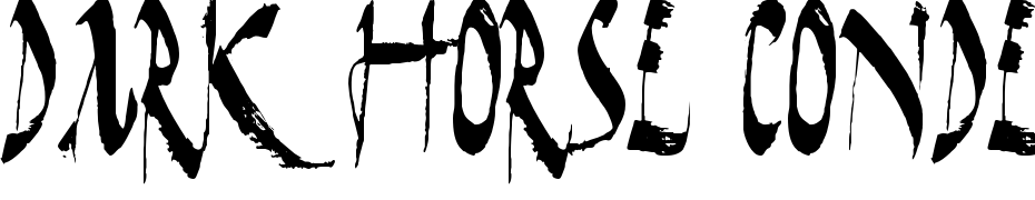 Dark Horse Condensed Font Download Free