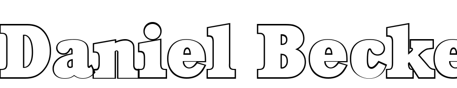 Daniel Becker Outline Heavy Font Download Free