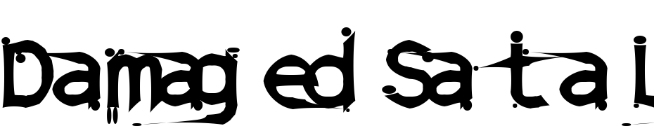 Damaged Sata Light Extended Font Download Free