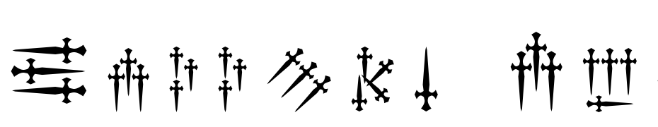 Daggers Alphabet Font Download Free