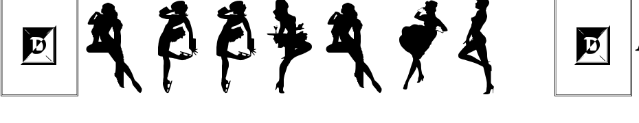 Darrians Sexy Silhouettes 2 Font Download Free