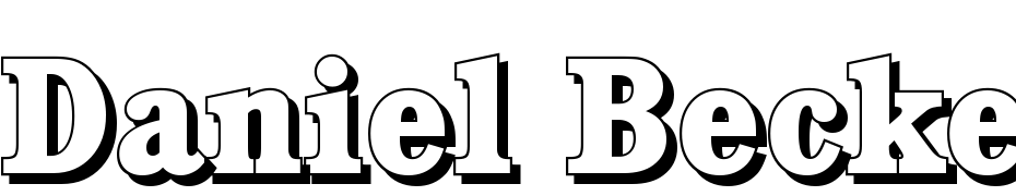 Daniel Becker Shadow Extra Bold Regular Font Download Free