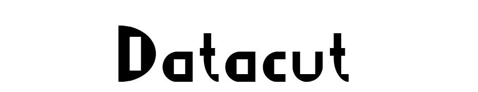 Datacut Font Download Free