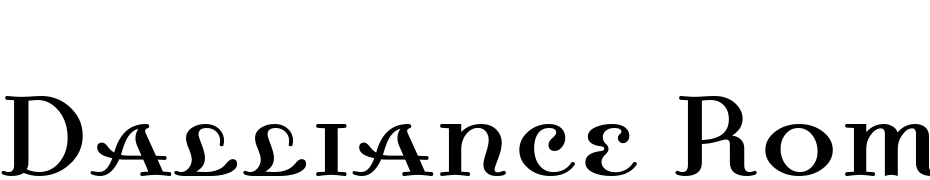 Dalliance Roman Small Caps Font Download Free