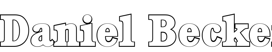 Daniel Becker Outline Extra Bold Font Download Free