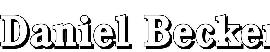 Daniel Becker Shadow Bold Font Download Free