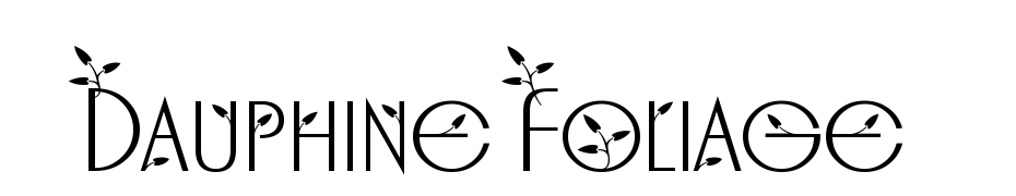 Dauphine Foliage Font Download Free