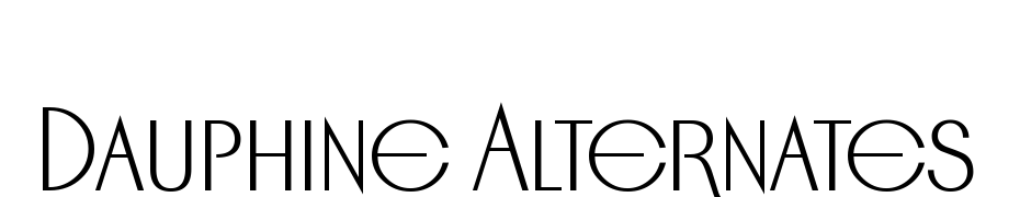 Dauphine Alternates Font Download Free