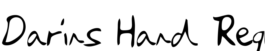 Darins Hand Regular Font Download Free