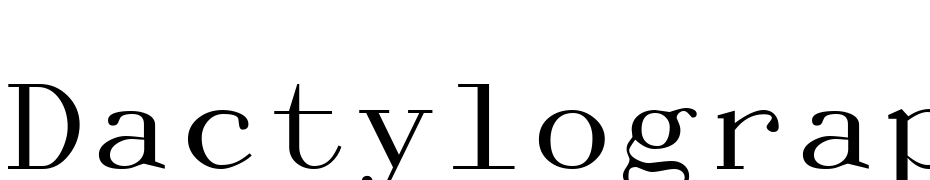 Dactylographe (Unregistered) Font Download Free