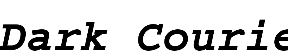 Dark Courier Bold Italic cкачати шрифт безкоштовно