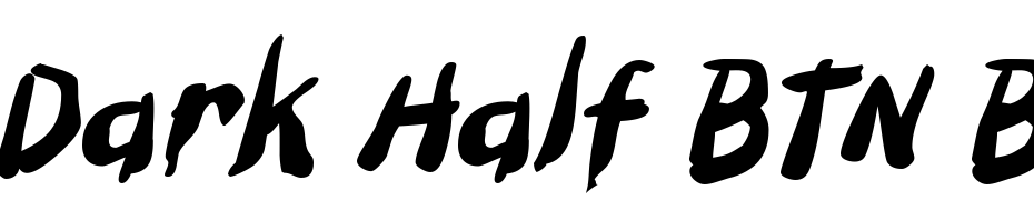 Dark Half BTN Bold Oblique Font Download Free