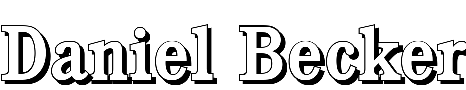 Daniel Becker Shadow Medium Regular Font Download Free
