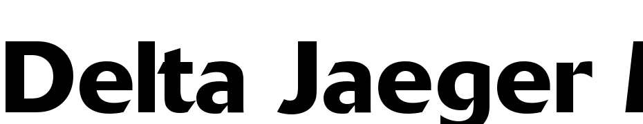 Delta Jaeger Medium Font Download Free
