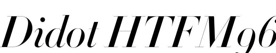 Didot HTF M96 Medium Ital Font Download Free