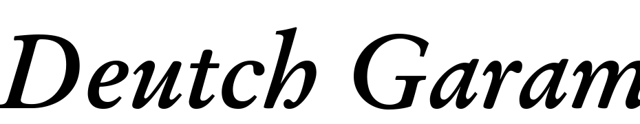 Deutch Garamond SSi Bold Italic Font Download Free