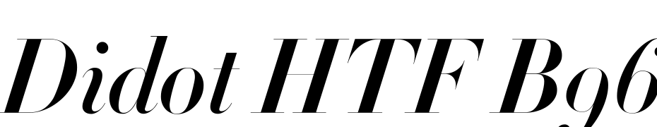 Didot HTF B96 Bold Ital Font Download Free