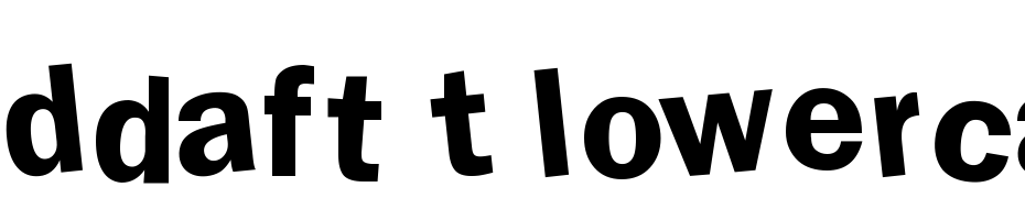 Ddaft T Lowercase Font Download Free