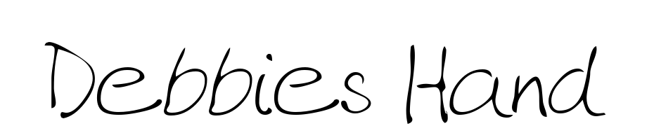 Debbies Hand Font Download Free