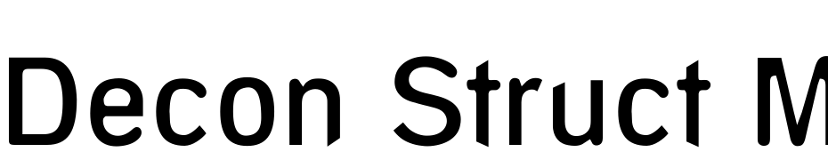 Decon Struct Medium Font Download Free