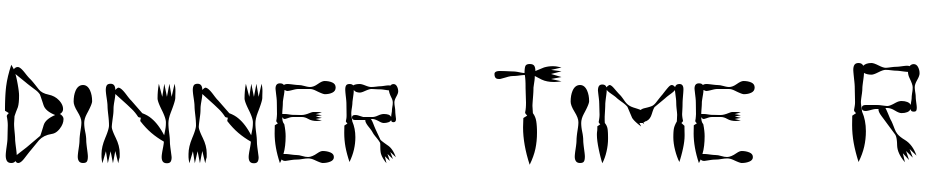 Dinner Time Regular Font Download Free