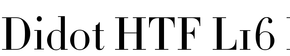 Didot HTF L16 Light Font Download Free