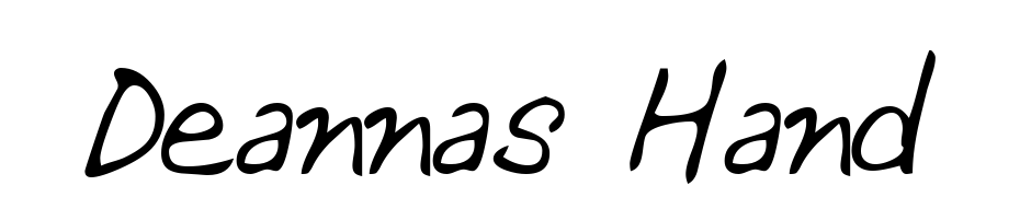 Deannas Hand Font Download Free
