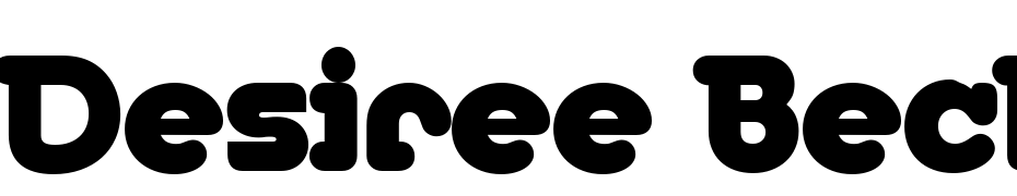 Desiree Becker Heavy Font Download Free