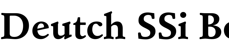 Deutch SSi Bold Font Download Free