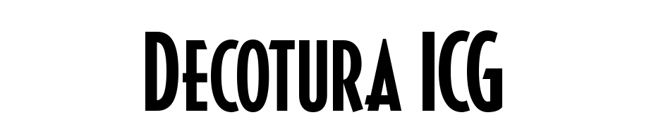 Decotura ICG Font Download Free
