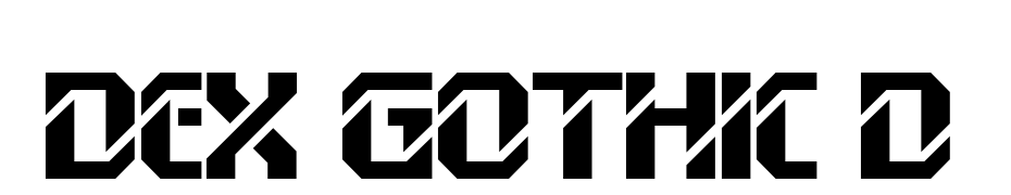 Dex Gothic D Font Download Free