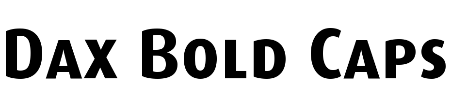 Dax Bold Caps Font Download Free