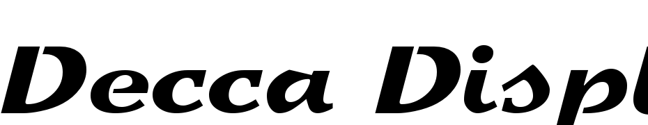 Decca Display SSK Regular Font Download Free