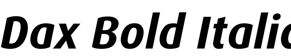 Dax Bold Italic Font Download Free
