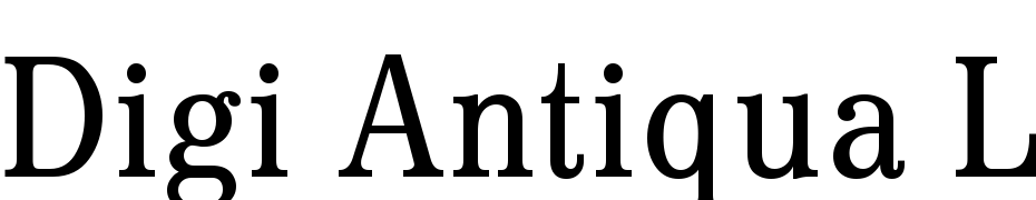 Digi Antiqua LT Light Condensed Font Download Free