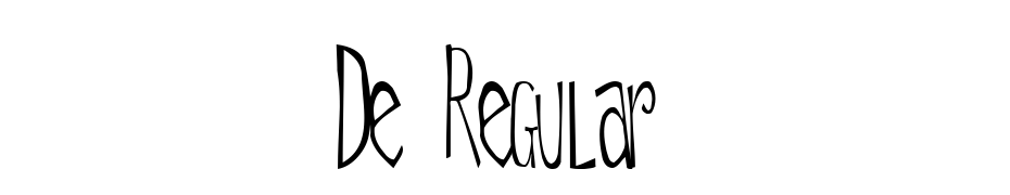 De Regular Font Download Free